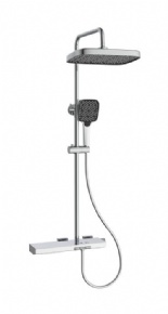 HIGHEND Multi-function Brass Wall-mounted Shower Set Professional Bathroom Rain Shower Faucet Supplier