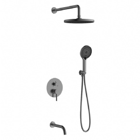 HIGHEND Three Functions Concealed Brass Shower Faucet for Bathroom China Rainfall Shower Export
