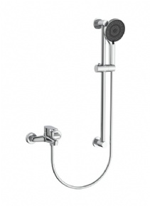 HIGHEND Wall-mounted Chrome Brass Shower Set for Bathroom Multi-function Shower Mixer China Exporter
