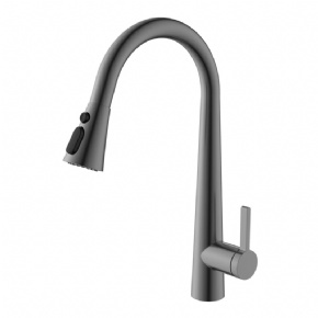 HIGHEND Top Quality Pull-out Brass Kitchen Faucet China Professional Kitchen Mixer line Supplier